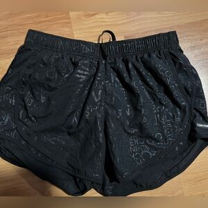 Calvin Klein Black Logo-Pattern Women’s Athletic Shorts
